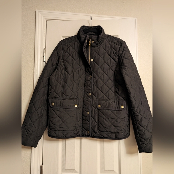 J. Crew Jackets & Blazers - J Crew Quilted Jacket XL Black